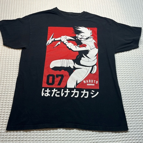 Shippuden Other - Naruto Shippuden Collection 2007 T-Shirt Kakashi Hitake Mens Size Large Anime